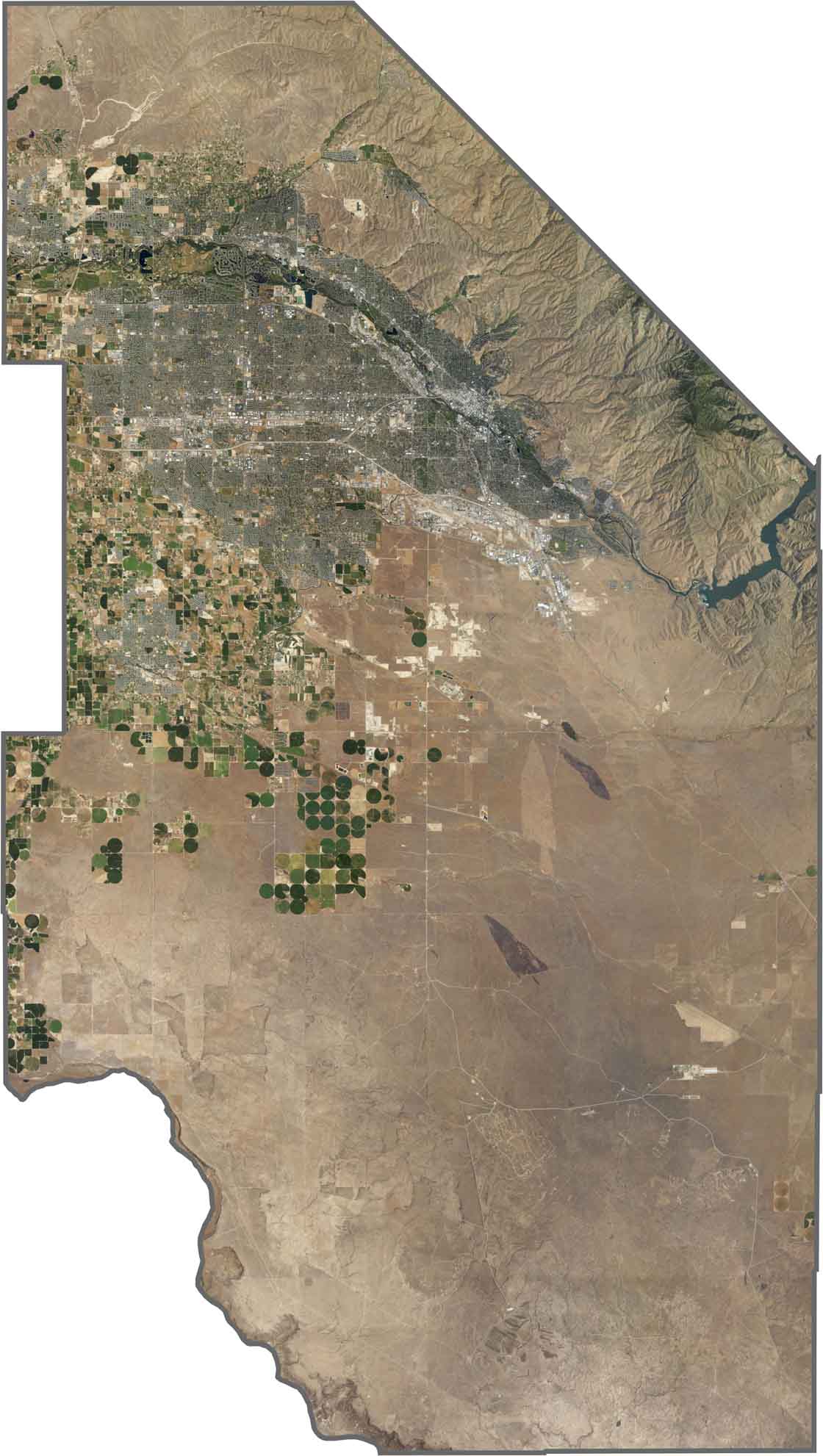 Ada County Satellite Map Idaho