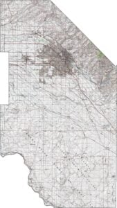 Ada County Topographic Map Idaho