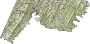 Allegany County Topographic Map Maryland