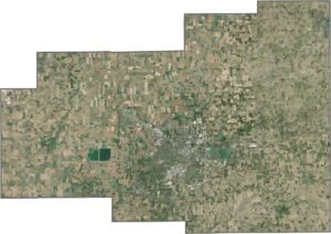 Allen County Satellite Map Ohio