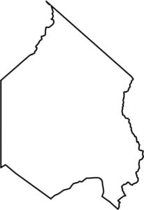 Alpine County Blank Map California
