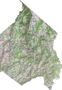Alpine County Topographic Map California