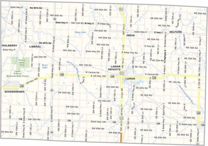Christian County Map, Missouri - US County Maps