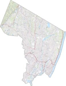 Bergen County Road Map New Jersey