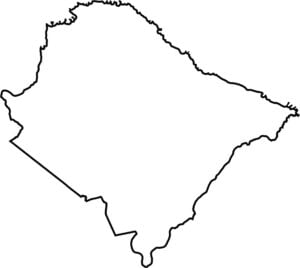 Berkeley County Outline Map South Carolina