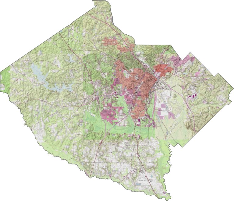 Bibb County Map, Georgia - US County Maps