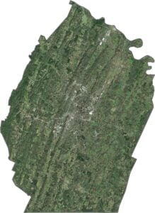 Bradley County Satellite Map Tennessee