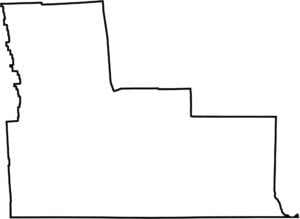 Broome County Outline Map New York