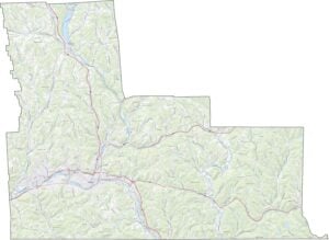 Broome County Road Map New York