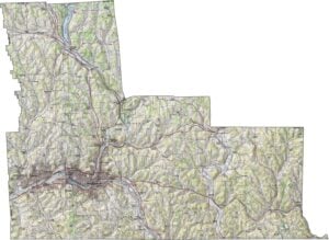 Broome County Topographic Map New York