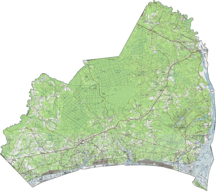 Brunswick County Map, North Carolina - US County Maps