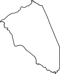 Burlington County Outline Map New Jersey