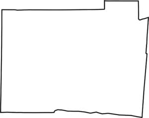 Butler County Outline Map Ohio