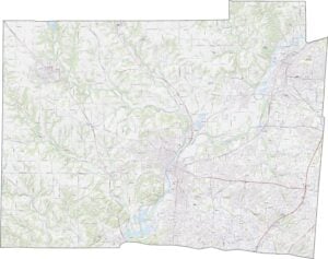 Butler County Road Map Ohio