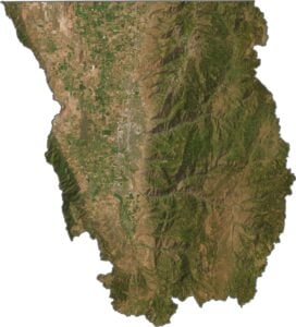Cache County Satellite Map Utah