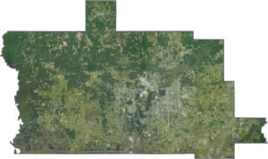 Calcasieu Parish Satellite Map Louisiana