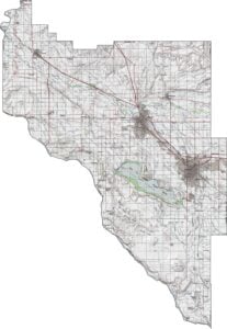 Canyon County Topographic Map Idaho