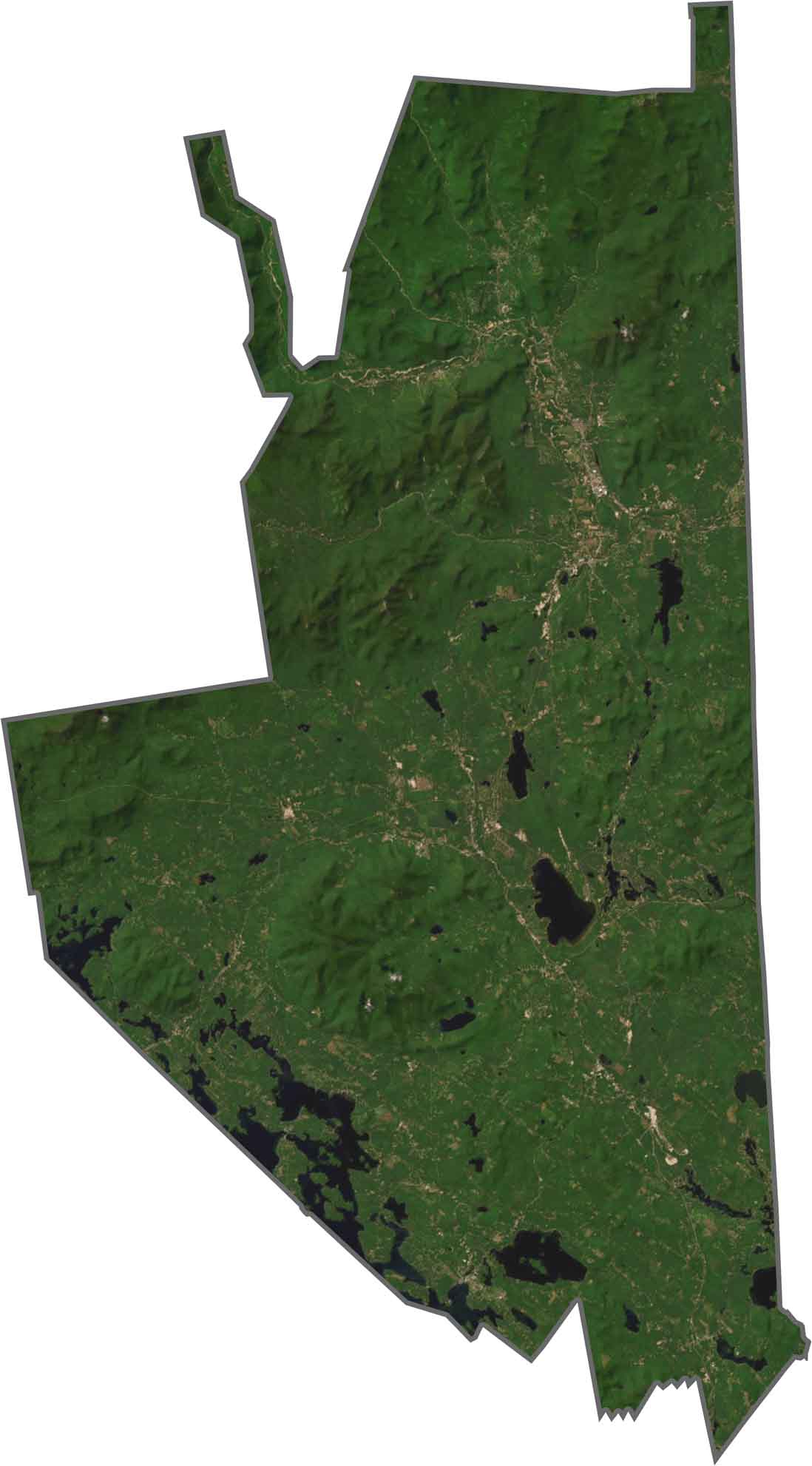 Carroll County Satellite Map New Hampshire