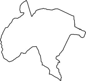 Charles County Outline Map Maryland