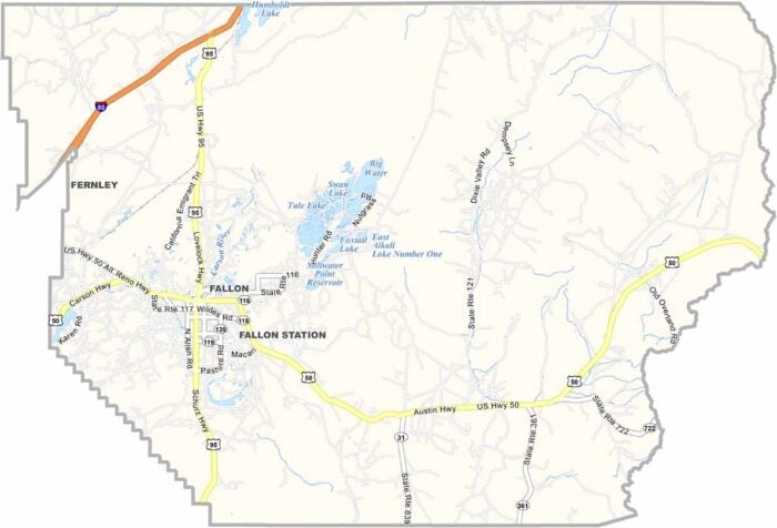 What County Is Fallon Nv In Carson City Map, Nevada - US County Maps