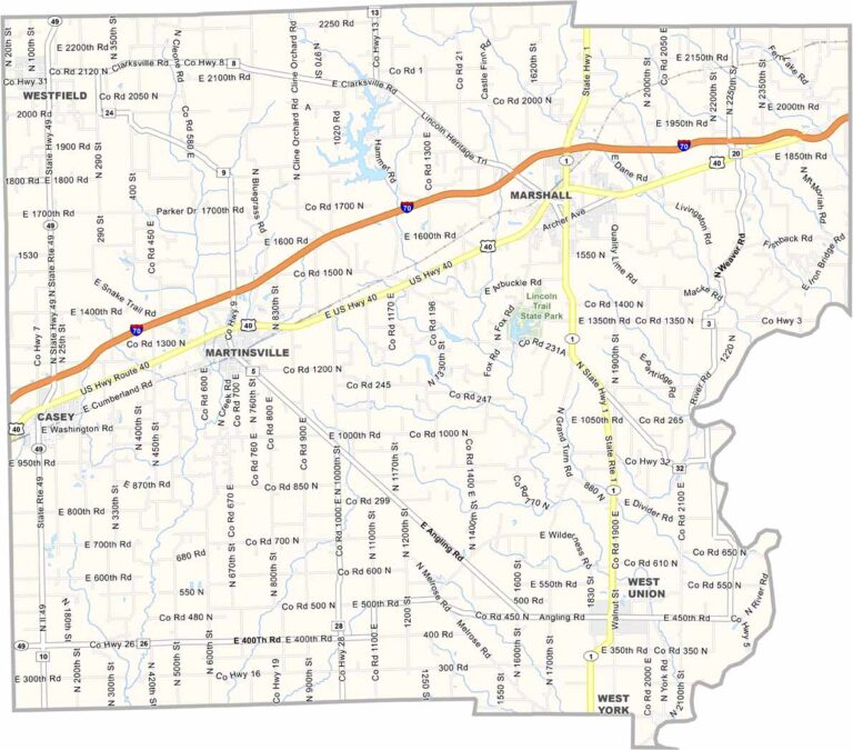 Iroquois County Map, Illinois - US County Maps