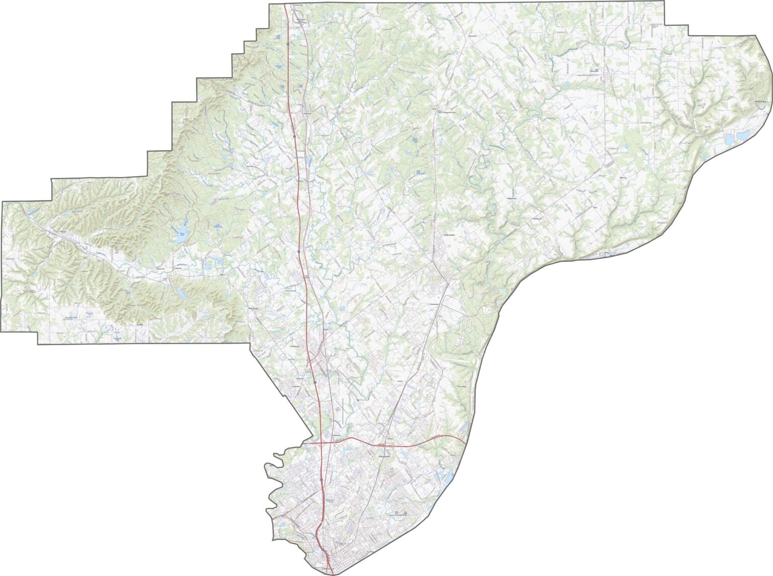 Clark County Map Indiana US County Maps