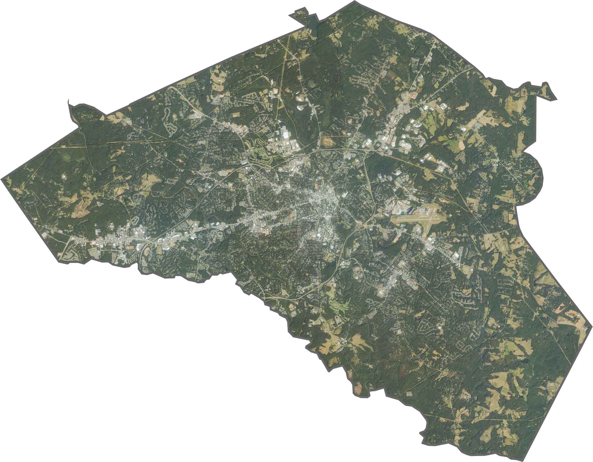 Clarke County Satellite Map Georgia