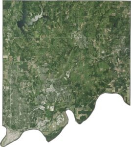 Clay County Satellite Map Missouri
