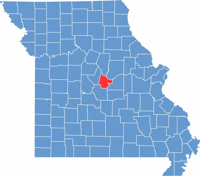 Cole Location Map Missouri