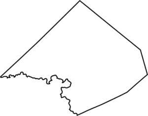 Comal County Outline Map Texas