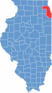 Cook County Map, Illinois - US County Maps