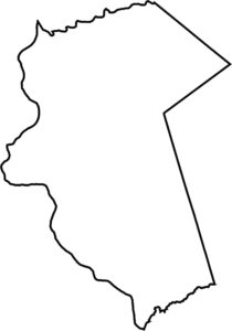 Dauphin County Outline Map Pennsylvania
