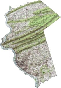 Dauphin County Topographic Map Pennsylvania