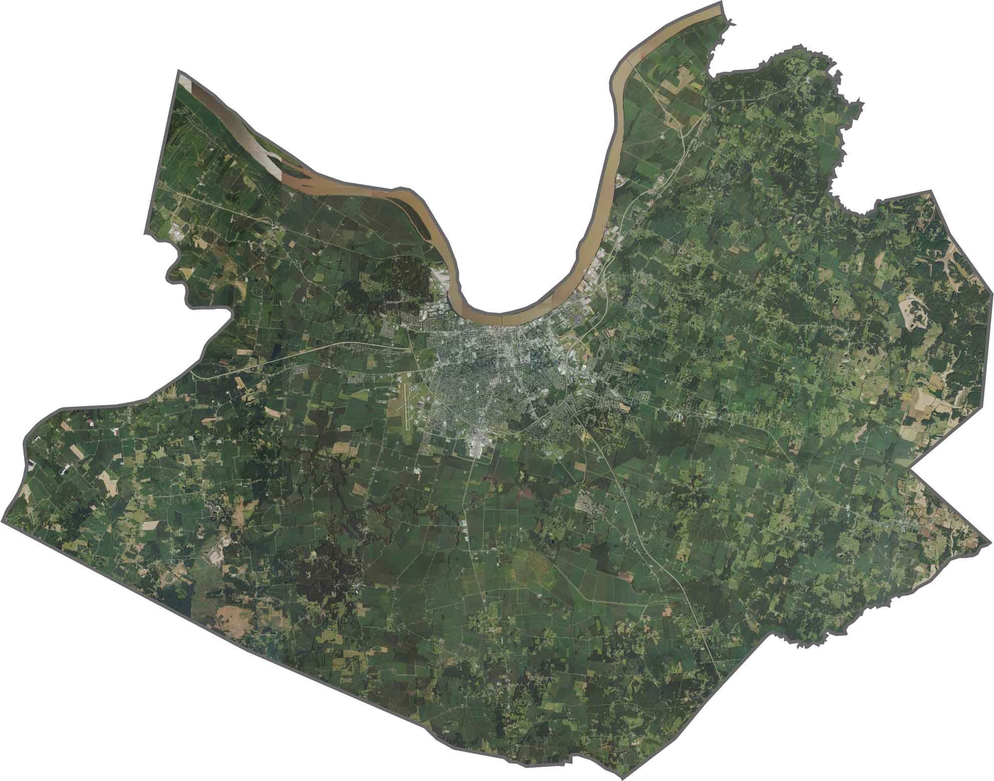 Daviess County Satellite Map Kentucky