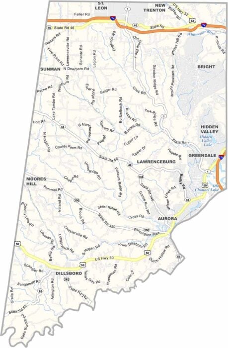 Indiana Counties Archives - US County Maps