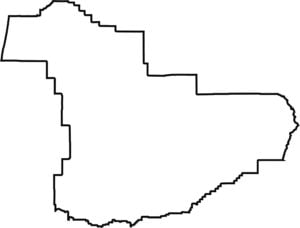 Douglas County Outline Map Oregon