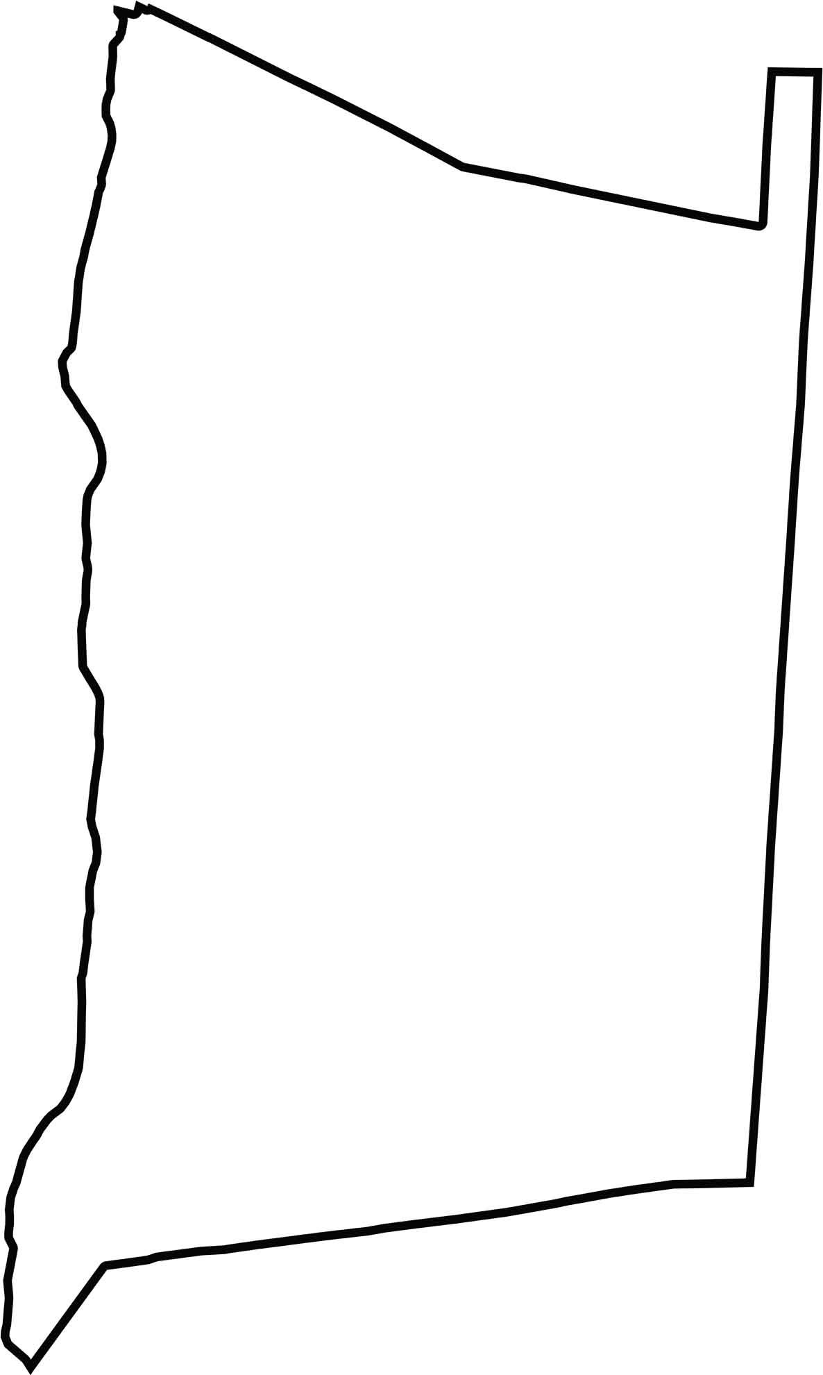Dutchess County Outline Map New York