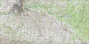Eau Claire County Topographic Map Wisconsin