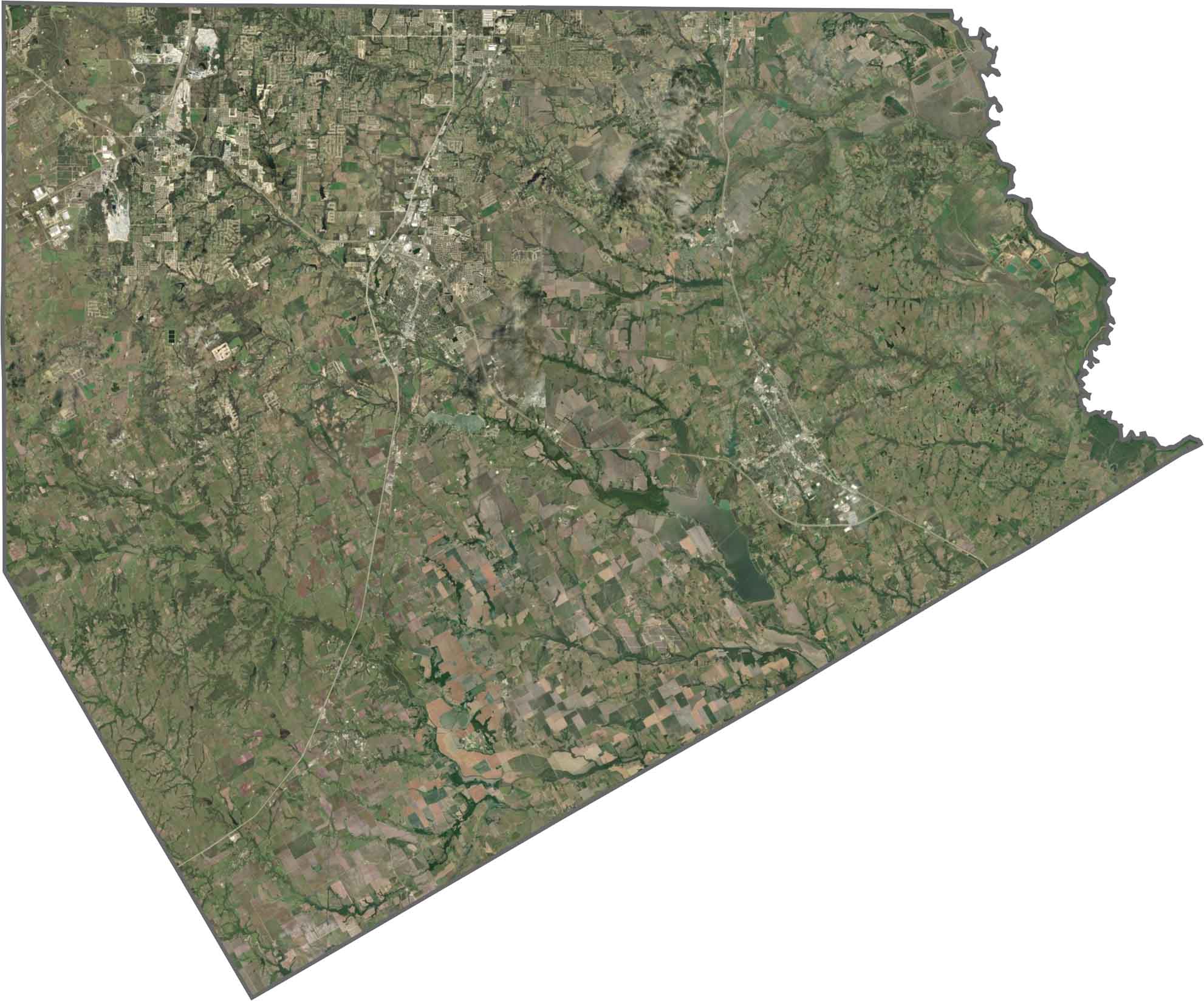 Ellis County Satellite Map Texas