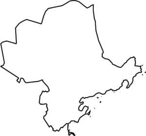 Essex County Outline Map Massachusetts