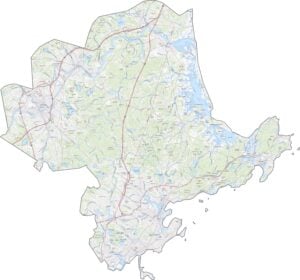 Essex County Road Map Massachusetts