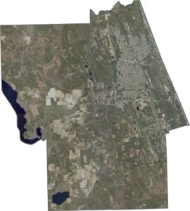 Flagler County Satellite Map Florida