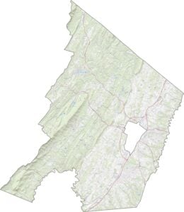 Frederick County Road Map Virginia