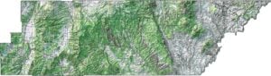 Garfield County Topographic Map Utah