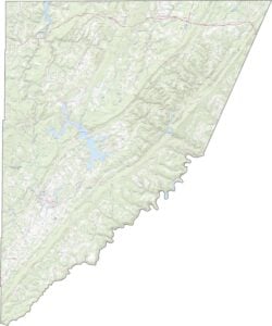 Garrett County Road Map Maryland