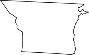 Gaston County Outline Map North Carolina