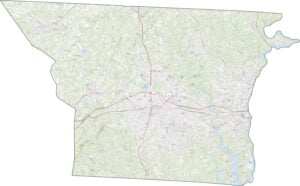 Gaston County Road Map North Carolina