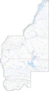 Grant County Road Map Washington