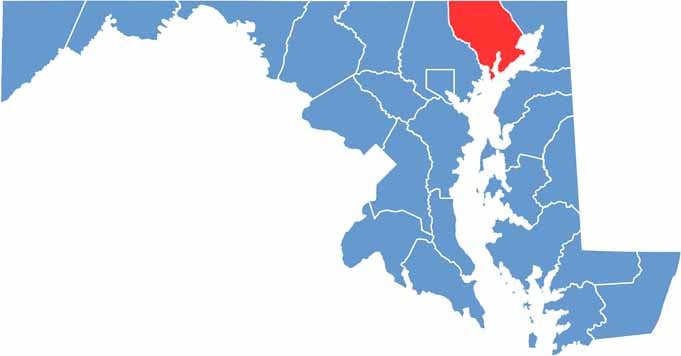Harford Location Map Maryland