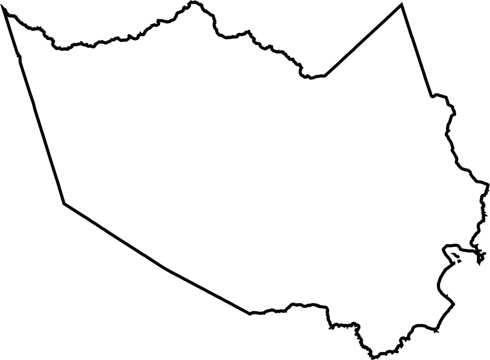 Harris County Outline Map Texas